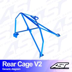 Roll Bar Renault R19 (Phase 1/2) 3-door Coupe REAR CAGE V1