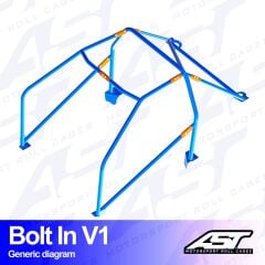 Roll Cage Audi A4 / S4 (B5) 5 Kapılı Avant Quattro Civata İle Montaj V1