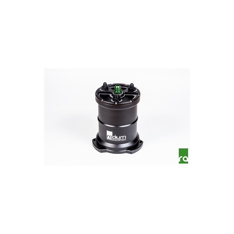 HIGH VOLUME FUEL SURGE TANK SINGLE 10AN CENTER PICKUP FOR EXTERNAL PUMP RADIUM ENGINEERING