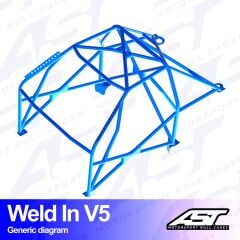 Roll Cage Audi A4 / S4 (B5) 5 Kapılı Avant Quattro Kaynak İle Montaj V5