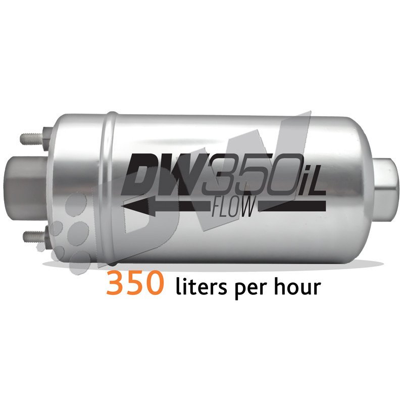 EXTERNAL FUEL PUMP DW350IL DEATSCHWERKS (350LPH), UNIVERSAL INSTALL KIT