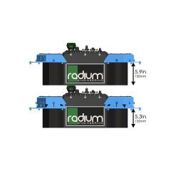 SPARE TIRE FUEL CELL MOUNTING KIT RADIUM ENGINEERING