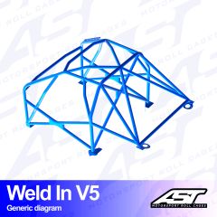 Roll Cage SUZUKI Swift (ZC32S) 3-door Hatchback WELD IN V5