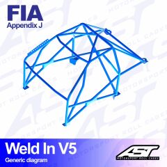 Roll Cage Fiat Punto (Tip 188) 3 Kapılı Hatchback FWD Kaynak İle Montaj V5