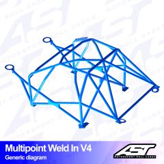 Roll Cage SUZUKI Swift (ZC32S) 3-door Hatchback MULTIPOINT WELD IN V4