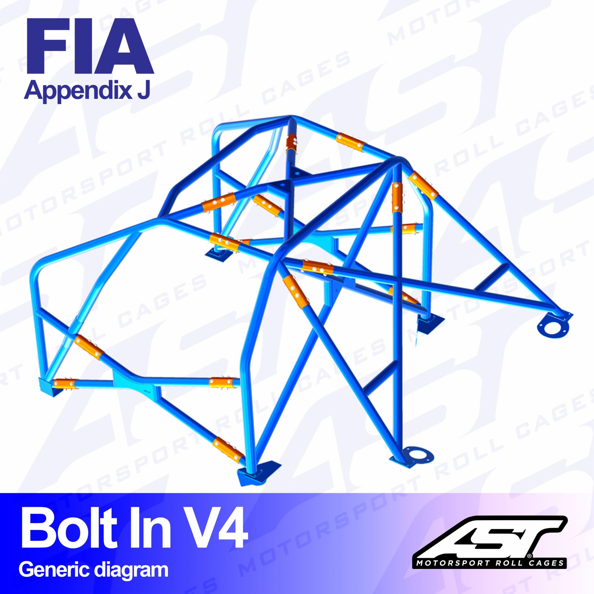 Roll Cage BMW (E36) 3-Series 2-doors Coupe RWD BOLT IN V4