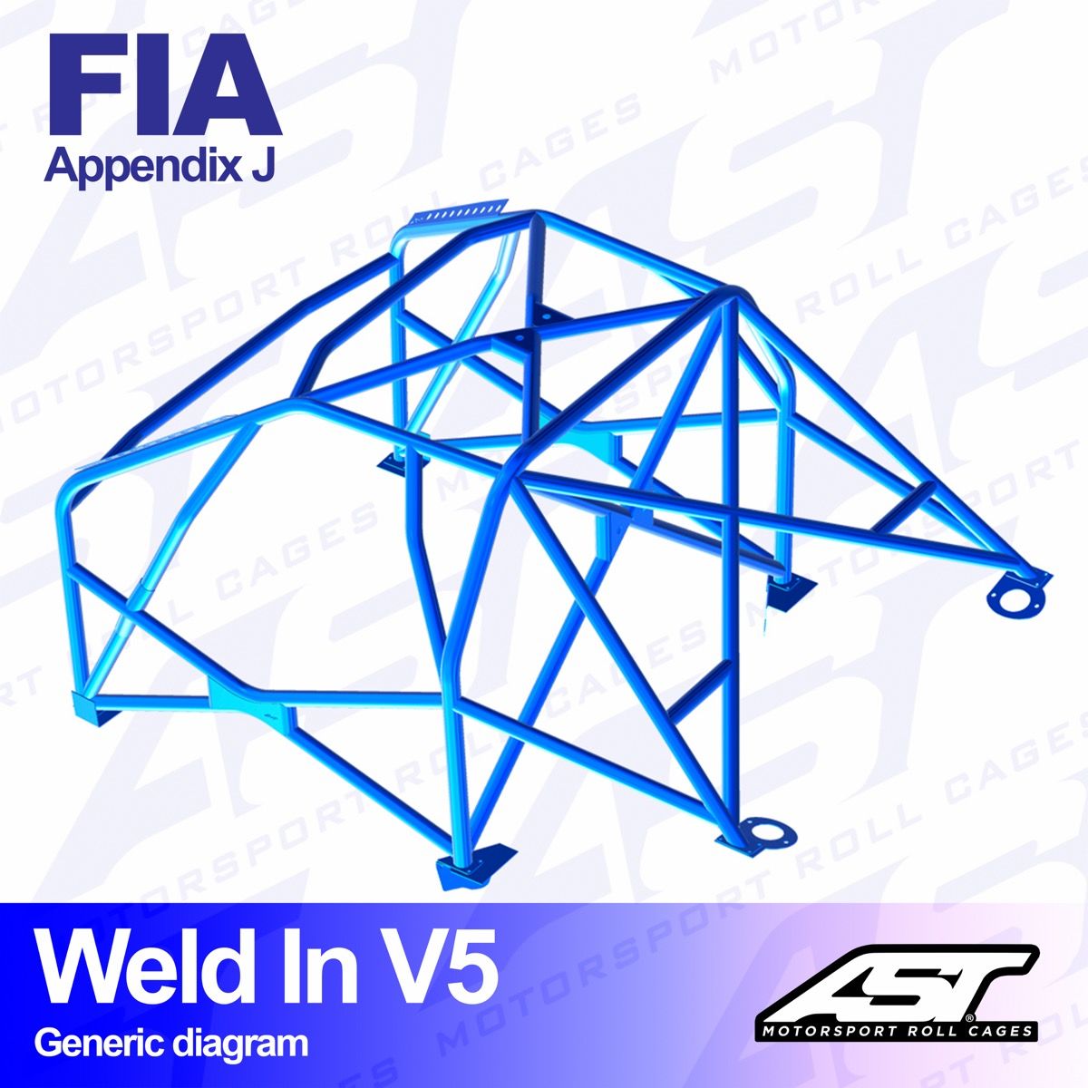 Roll Cage FORD Sierra (Mk1/Mk2/Mk3) 4-doors Sedan RWD/4x4  WELD IN V5
