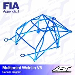 Roll Cage Nissan Micra (K11) 3 Kapılı Hatchback Çok Noktalı Kaynak İle Montaj V5