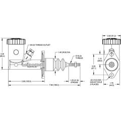 Wilwood GS Compact Master Cylinder 0.750