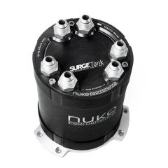 NUKE PERFORMANCE 2G FUEL SURGE TANK 2.0 LITER FOR EXTERNAL FUEL PUMPS