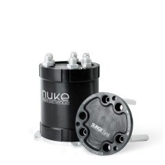 NUKE PERFORMANCE 2G FUEL SURGE TANK 2.0 LITER FOR EXTERNAL FUEL PUMPS