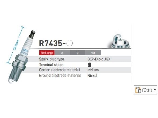 NGK Racing Buji M14 x 19 mm
