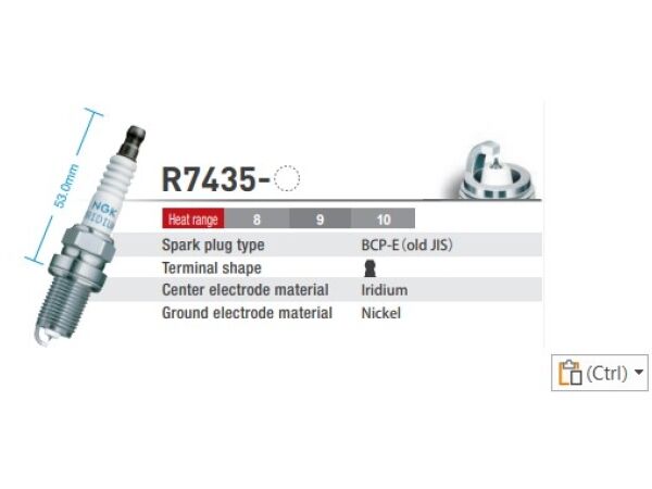 NGK Racing Buji M14 x 19 mm