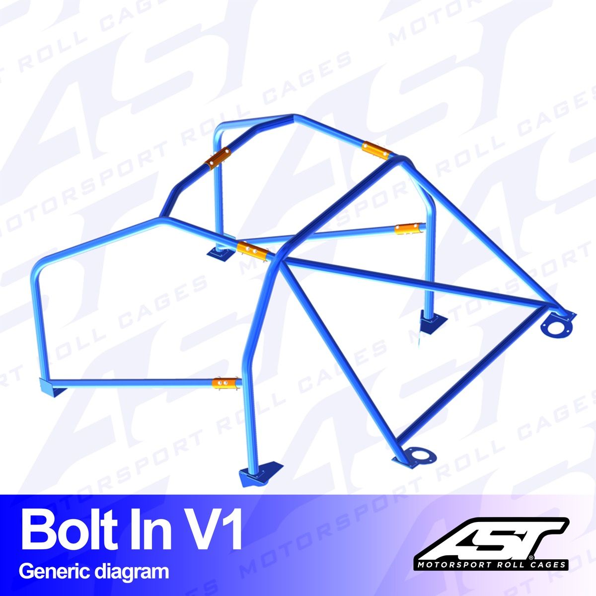 Roll Cage FORD Sierra (Mk1/Mk2/Mk3) 5-doors Sedan RWD BOLT IN V1