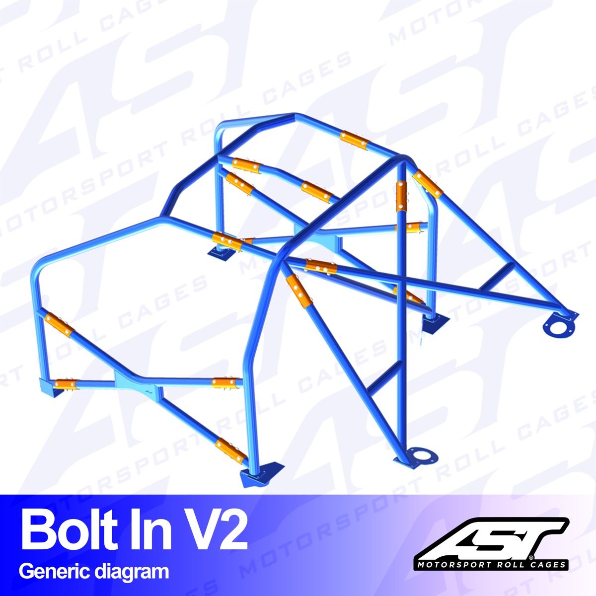 Roll Cage FORD Sierra (Mk1/Mk2/Mk3) 5-doors Sedan RWD BOLT IN V2