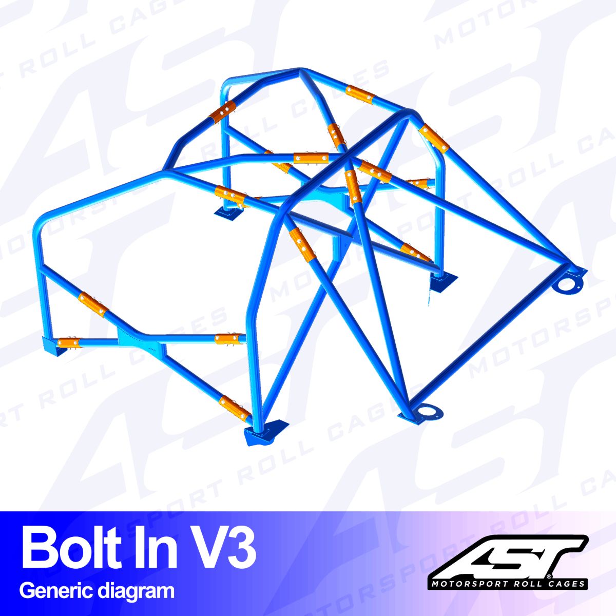 Roll Cage FORD Sierra (Mk1/Mk2/Mk3) 5-doors Sedan RWD BOLT IN V3