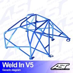 Roll Cage FORD Sierra (Mk1/Mk2/Mk3) 5-doors Sedan RWD WELD IN V5