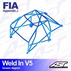 Roll Cage BMW (E90) 3-Series 4-doors Sedan RWD WELD IN V5