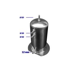 SURGE TANK (SWIRL POT) 2.5L 8MM/12MM FITTINGS