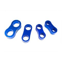 AN12 DUAL CLIPS HOSE FUEL LINES CLAMP CABLE