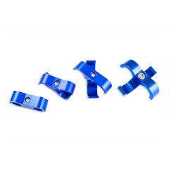 AN12 DUAL CLIPS HOSE FUEL LINES CLAMP CABLE