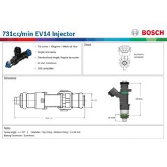 Bosch 731 cc Enjektör