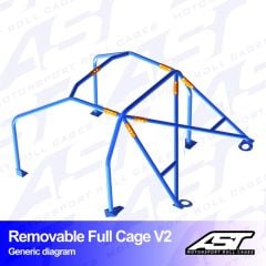 Roll Cage TOYOTA ARISTO (S160) 4-door Sedan BOLT IN V1