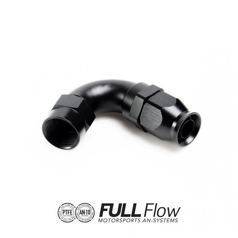 FULL FLOW PTFE HOSE END FITTING 120 DEGREE