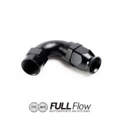 FULL FLOW PTFE HOSE END FITTING 120 DEGREE