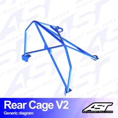 Roll Bar Peugeot 407 Coupe (6C/J ) 2 Kapılı Coupe Arka Kafes V2