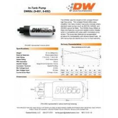 Yakıt Pompası Deatschwerks DW65C 265 L/h 9-651-1000