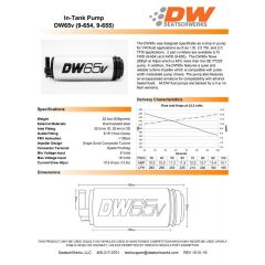 Yakıt Pompası DW65V Deatschwerks (265 L/h) Audi VW 1.8 Turbo FWD İçin 2.0 TFSI W TYM TT MK2