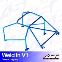Roll Cage Suzuki Swift (ZC32S) 3 Kapılı Hatchback Kaynak İle Montaj V1