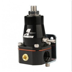 FUEL PRESSURE REGULATOR AEROMOTIVE EFI BILLET, 2X -6 INLET & -6 RETURN, (BLACK ANODIZED VERSION OF 13129) AEI 13136