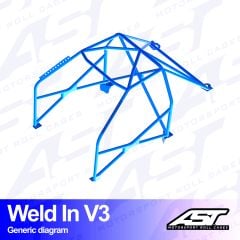 Roll Cage VOLVO 145 5-door Wagon WELD IN V3