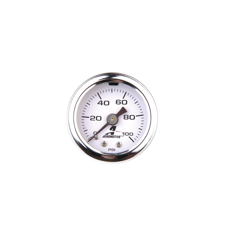 FUEL PRESSURE GAUGE AEROMOTIVE 0-100PSI, 1/8 NPT ARE 15633