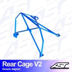 Roll Bar Honda Civic (3. Gen) 3 Kapılı Hatchback Arka Kafes V2