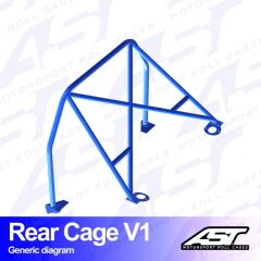 Roll Bar MAZDA RX-8 (SE3P) 4-doors Coupe REAR CAGE V1
